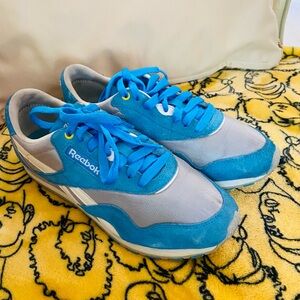 Reebok women’s Vibrant Blue and Gray Sneakers